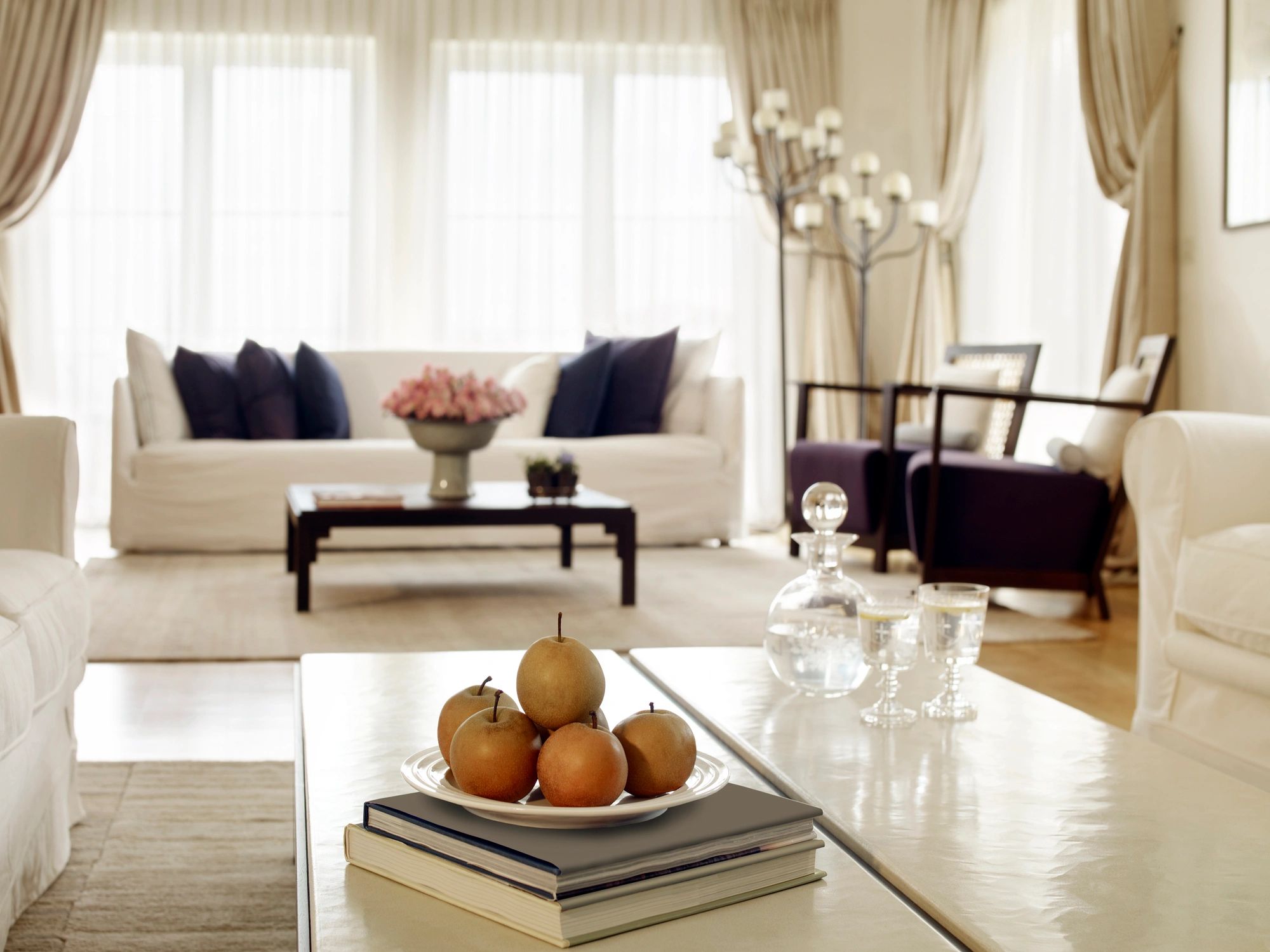 Modern living room representing quality rental standards